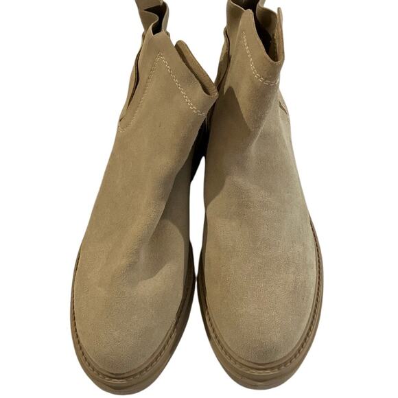 Steve Madden Womens Boots Sand Suede Moira Bootie Casual 8.5 - Picture 2 of 7